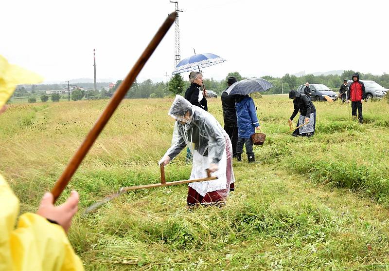 Ve Volarech se sešli sekáči při tradiční soutěži v kosení trávy.