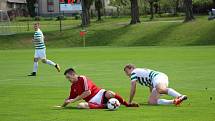 Fotbalová I.B třída: Vacov - Strunkovice 2:3.