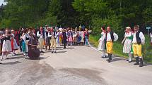 Zahájení plavení na Schwarzenberském plavebním kanále na Jeleních Vrších.