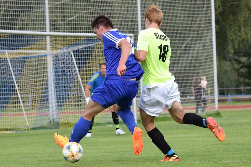 Přípravný fotbal: Šumavan Vimperk - Sokol Stachy 5:0 (4:0).