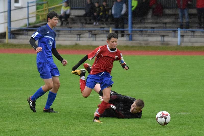 Fotbalový KP starších žáků: Vimperk - Milevsko 4:2.