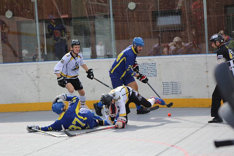 První liga hokejbalu: HBC Prachatice - HBC Nové Strašecí 3:6.