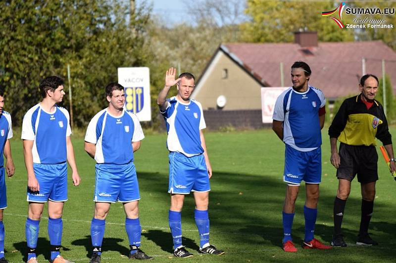 Fotbalový OP Prachaticka: Vacov B - Volary 5:2.