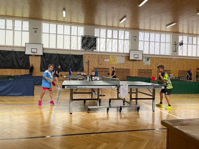 Vimperští stolní tenisté uspořádali krajské bodovací turnaje pro kategorie U11 a U13.