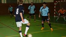 V sobotu 17. ledna se ve sportovní hale v Prachaticích odehrály zápasy krajského finále Českého poháru futsal sálové kopané. Foto z utkání Strabag  PT – FC Tex Color.