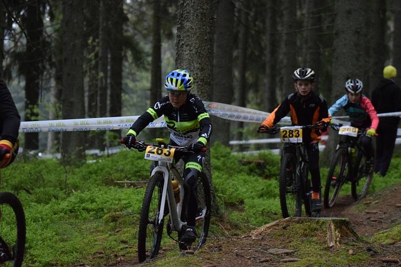 Nejmenší bikeři zahájili seriál Jihočeského poháru MTB.