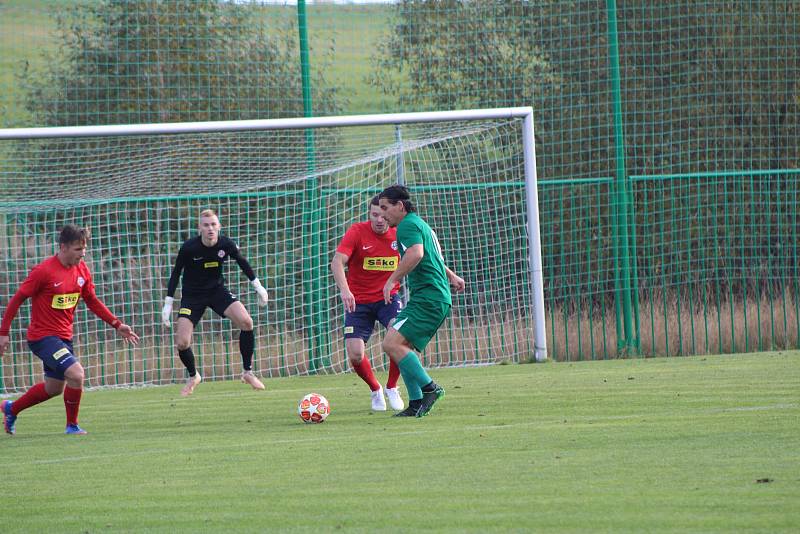 Fotbalový krajský přebor: Lažiště - Čimelice 4:4.