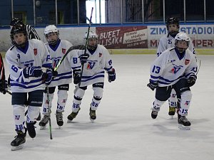 Mladší žáci HC Vimperk vyhráli na ledě Mad Bull České Budějovice vysoko 19:1. Ilustrační foto.