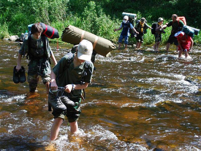 Víkendová skautská výprava na Boubín.