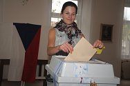 Volební místnost ve Čkyni