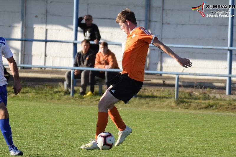 Fotbalová A třída: Vodňany - Vimperk 3:1.