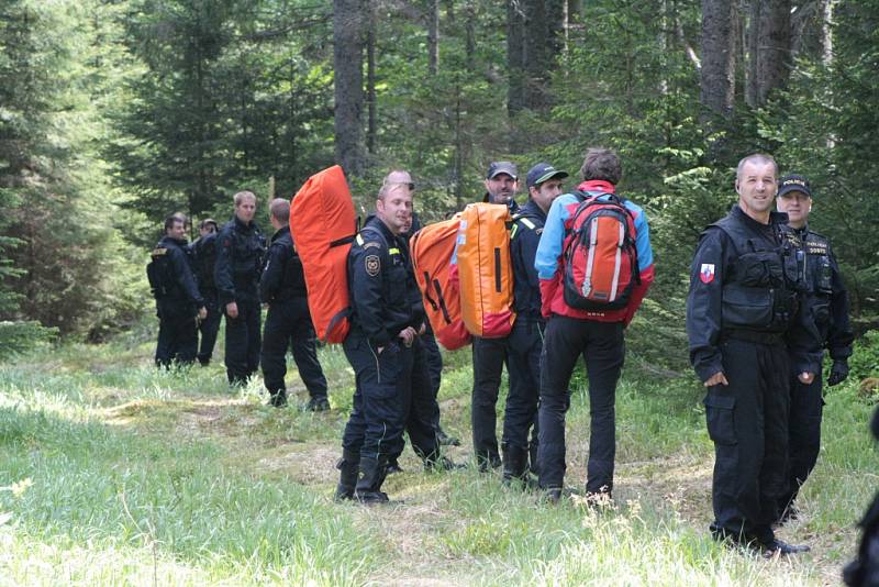 Oblast Národního parku Šumava od Nového Údolí přes Vltavskou cestu k Nové Peci až po Plešné jezero se ve čtbrtek stala místem pátrání po dvanácti ztracených účastnících nelegálního závodu. Naštěstí se jednalo o součinnostní cvičení záchranných složek.