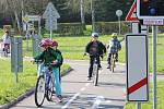Třeťáci z Vodňanky na kolech nacvičovali dopravní předpisy.