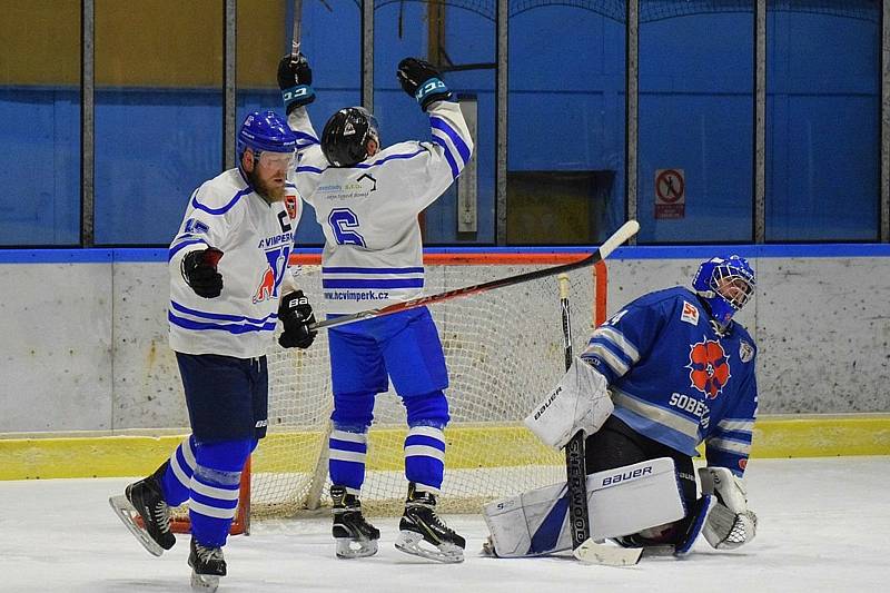 Dohrávka KL hokejistů: HC Vimperk - OLH Soběslav 4:7.