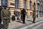 Odhalení pamětní desky na prachatickém Velkém náměstí. Bude připomínat osvobození ameriskou armádou.