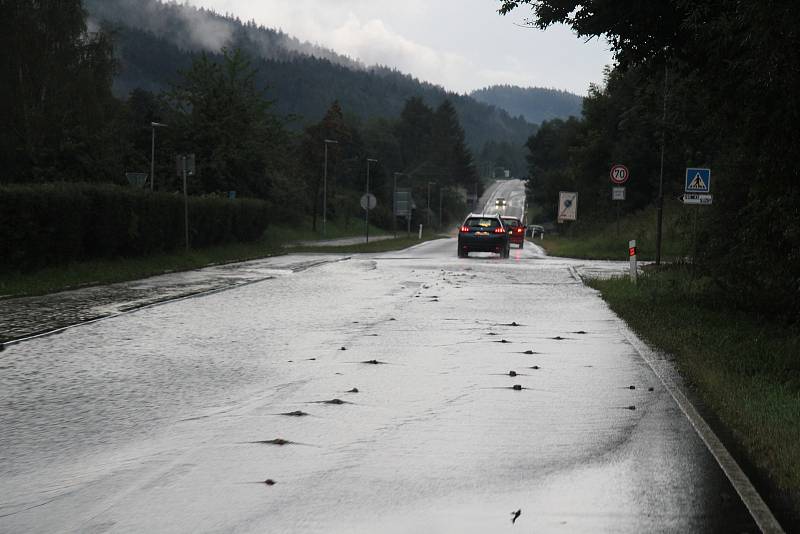 Výpadovka z Prachatic na Chroboly.