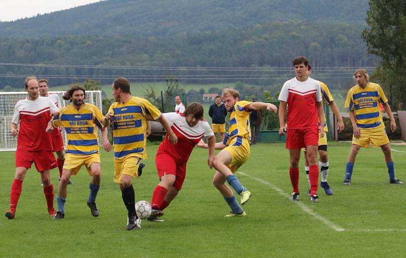 Fotbalový OP Prachaticka: Lhenice B - Nebahovy 2:2.