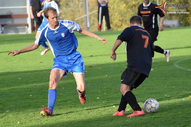 Fotbalový OP Prachaticka: Vacov B - Volary 5:2.