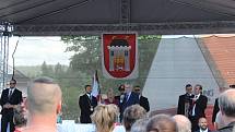 Miloš Zeman v úterý 13. června navštívil Vimperk.