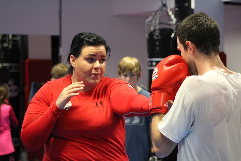 Vimperští boxeři trénovali s Wendy Kučerovou.