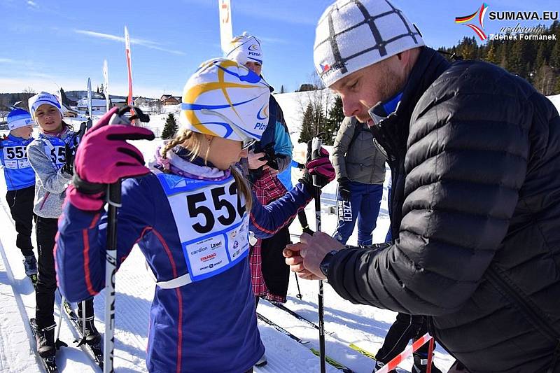 Mladí lyžaři soutěžili na distancích od jednoho do pěti kilometrů volnou technikou.