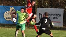 Fotbalová B třída: Strunkovice - Stachy 7:0.