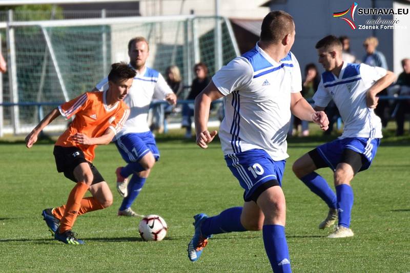 Fotbalová A třída: Vodňany - Vimperk 3:1.