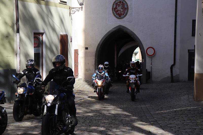 Ukončení moto sezony v Prachaticích - Jízda pro Lenoru.