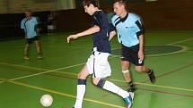 V sobotu 17. ledna se ve sportovní hale v Prachaticích odehrály zápasy krajského finále Českého poháru futsal sálové kopané. Foto z utkání Strabag  PT – FC Tex Color.