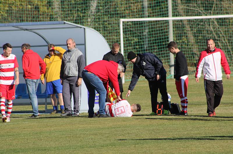 Fotbalová I.B třída: Husinec - Lhenice 1:2.