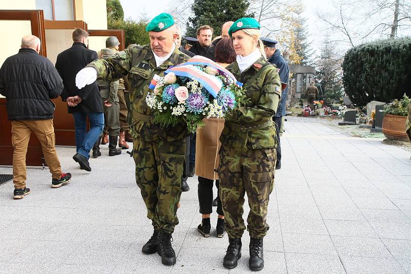 Uctění památky válečných veteránů v Prachaticích.