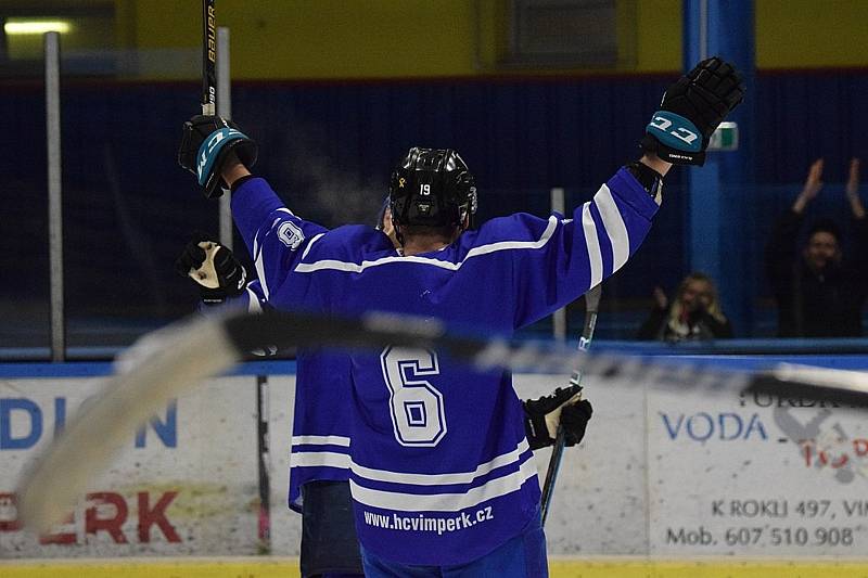 KL ledního hokeje: HC Vimperk - TJ Bpžetice 9:0 (3:0, 3:0, 3:0).