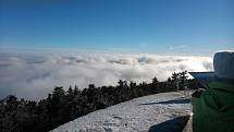 Novoroční výstup na vrchol Libína, prvního ledna 2016.