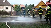 Výbuch v Lenoře zdemoloval obytný dům. Foto: Deník/Stanislav Falář