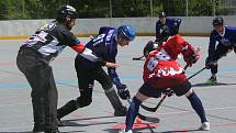 Play off 2. ligy hokejbalistů: Volary - Tábor 0:16.