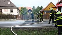 Výbuch v Lenoře zdemoloval obytný dům. Foto: Deník/Stanislav Falář