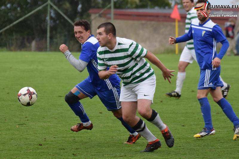 Fotbalová I.B třída: Vacov - Čkyně 0:2.