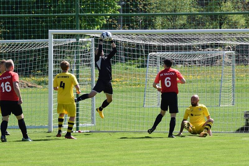 Fotbalová I.B třída: Vacov - Lhenice 1:1 (0:0).