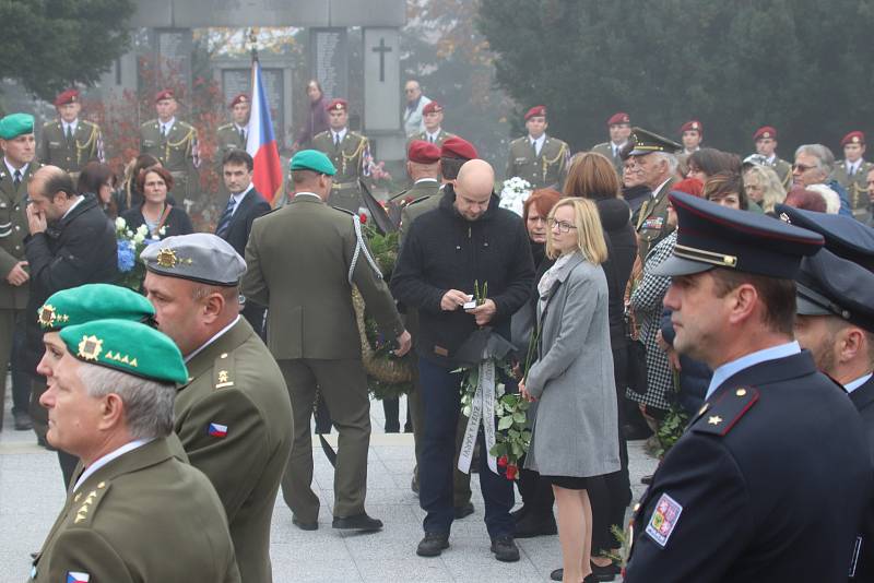 Pohřeb Tomáše Procházky v jeho rodných Prachaticích.