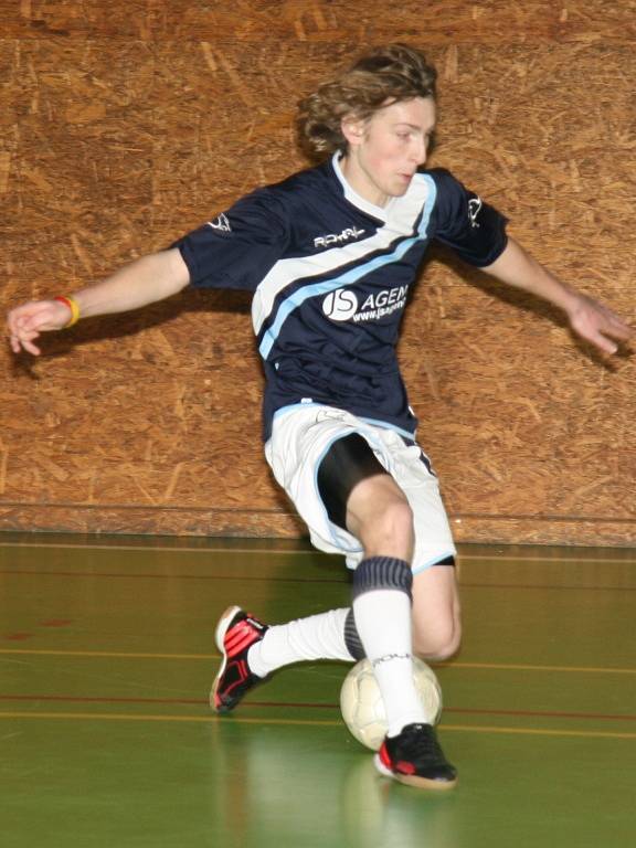 V sobotu 17. ledna se ve sportovní hale v Prachaticích odehrály zápasy krajského finále Českého poháru futsal sálové kopané. Foto z utkání Strabag  PT – FC Tex Color.