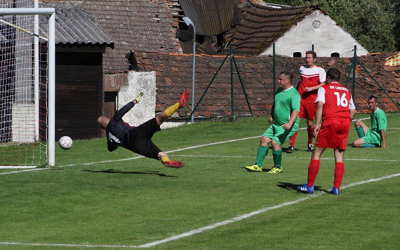 Fotbalový OP Prachaticka: Lhenice B - Dub 8:0. Foto: Jan Klein