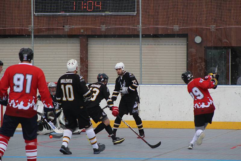 KL hokejbalistů: HBC Prachatice C - Flames Volary 11:1.