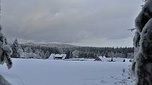 Na Churáňově bylo 7. ledna v osm ráno - 4,7 °C. Za posledních 24 hodin napadlo 11 cm nového sněhu. Celkově je 26 cm sněhu.