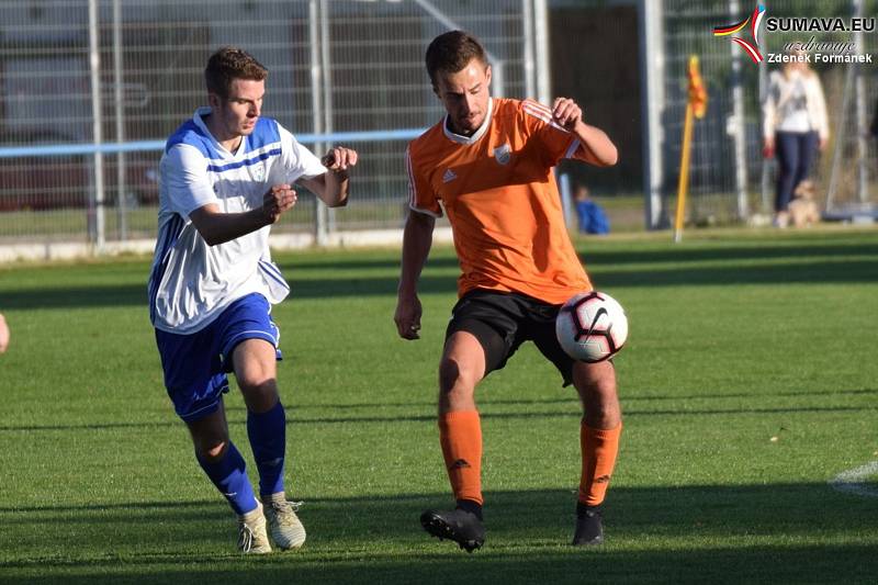 Fotbalová A třída: Vodňany - Vimperk 3:1.