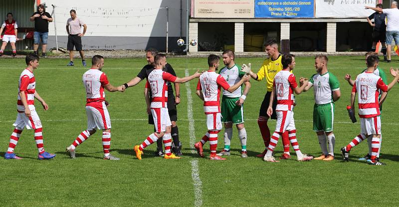 Fotbalová I.B třída: Lhenice - Střelské Hoštice 3:0 (2:0). Foto: Jan Klein