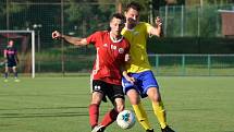 Fotbalová I.A třída: Trhové Sviny - Vimperk 5:0 (2:0).