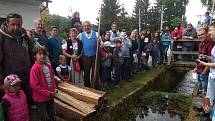 Zahájení plavení na Schwarzenberském plavebním kanále na Jeleních Vrších.