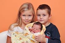 Anežka ZEMANOVÁ, Čkyně. Narodila se v pátek 26. října v 9 hodin a 5 minut ve strakonické porodnici, vážila 3 6300 gramů. Má sourozence Lilianku (6 let) a Davídka (4 roky). Rodiče: Alena a David.