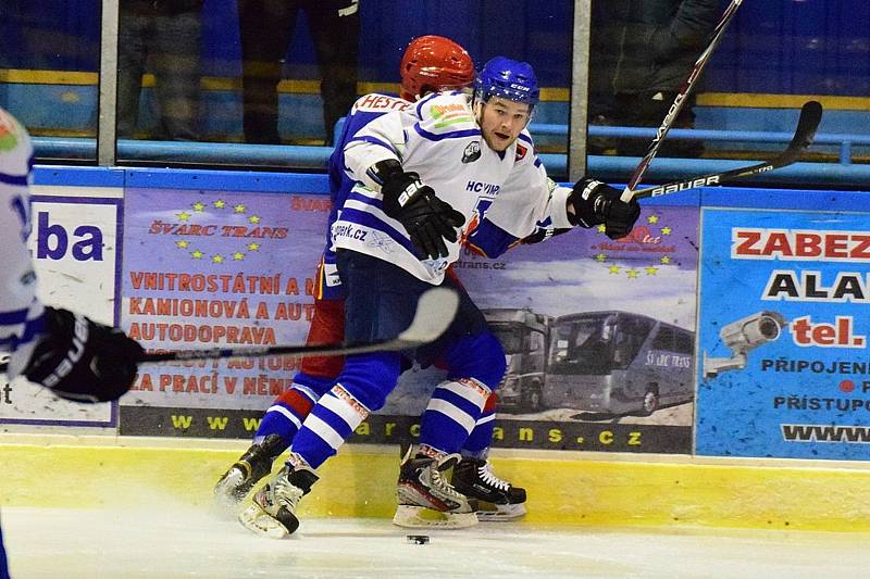 Vimperští hokejisté porazili Telč 5:4.