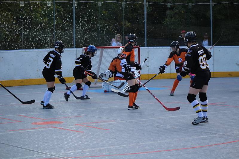 Hokejbalová liga žen - turnaj v Prachaticích.